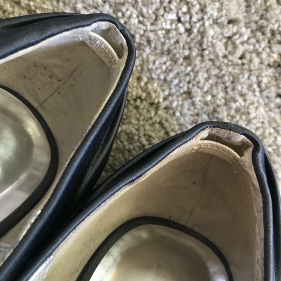 🍁5/20$!!! Satin Metallic Knot Front Formal/Prom Heels - Picture 7 of 13